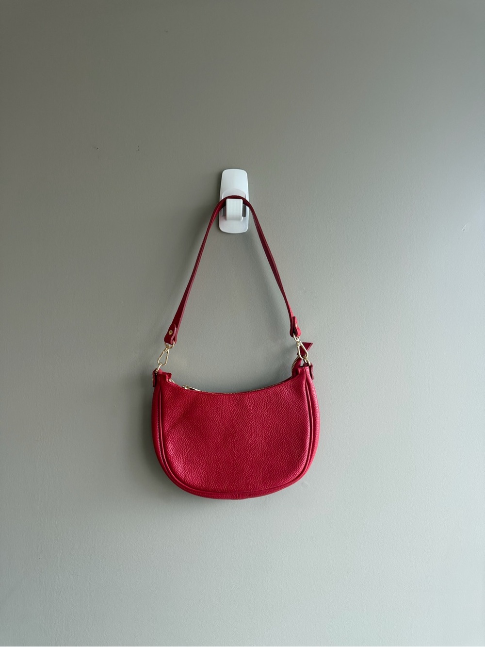 Red Crescent Shoulder Bag - Classic Women's Bag